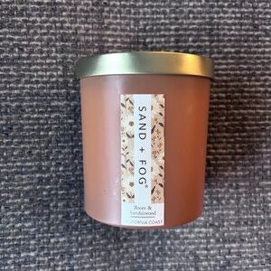 SAND + FOG Roses & Sandalwood Scented Candle - Peach Glass Jar